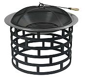Round Ringed Powder Coated Fire Pit