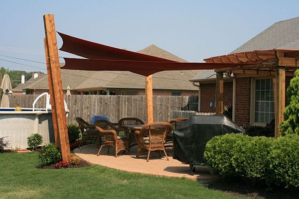 Gallery Of Images Shade Sail, Back Patio Shade Ideas