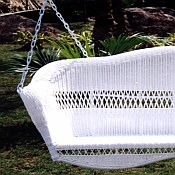 Sahara Resin Wicker Porch Swing