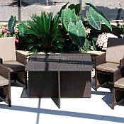 5 Pc Veneta Resin Wicker Dining Set