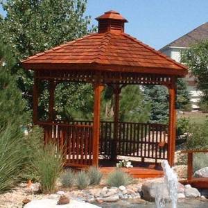 Hex Gazebo with Cupola