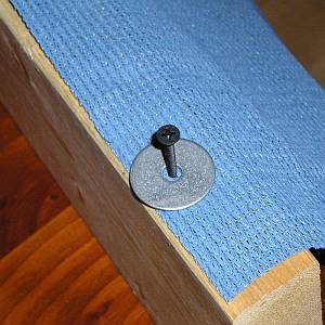 Fix cloth with Screws & Washers