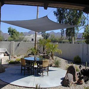 Shade Sails - Square Bluestone Coolaroo 11ft 10in