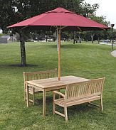 9 ft  Wood Market Ambrosia Series Patio Umbrella