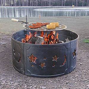 Big Sky Fire Ring - Stars and Moons