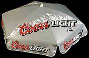 6ft Patio & Beach Umbrella / Coors Light Silver
