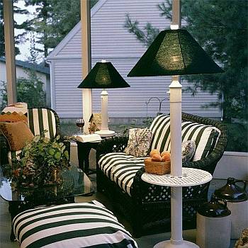 Outdoor Patio Lamp Floor Table, Outdoor Table Lamps For Patio