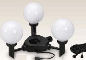 MoonGlo Black Umbrella Light Fixture