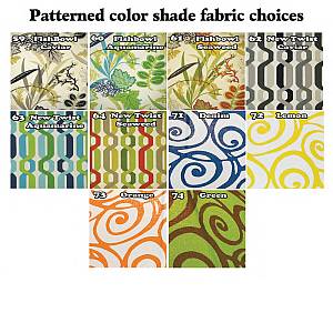 Pattern Replacement Shade Fabric Colors