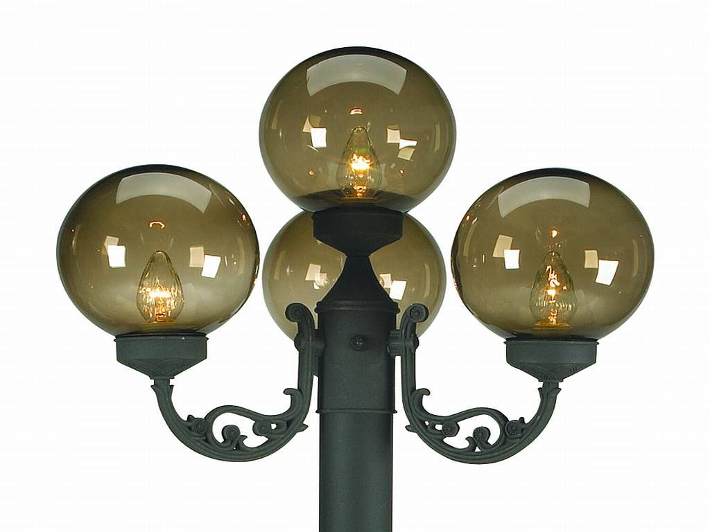 European Four Light Patio Lanterns, Replacement Globes For Light Fixtures