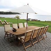 Gala Double Leaf Expansion Table Set