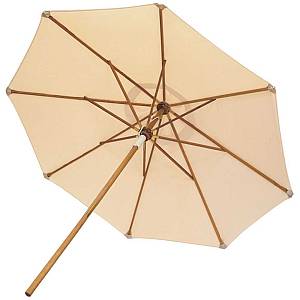 Off White Teak Umbrella