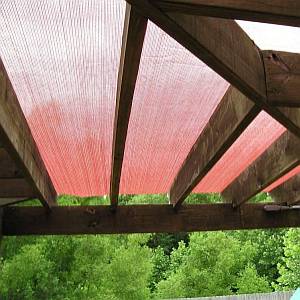 Shade Cloth on Pergola