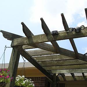 Pergola ready for Shade Cloth