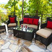 South Beach Deco 6 Pc. Seating Set