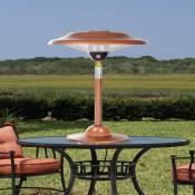 Fire Sense Halogen Copper Table Top Patio Heaters